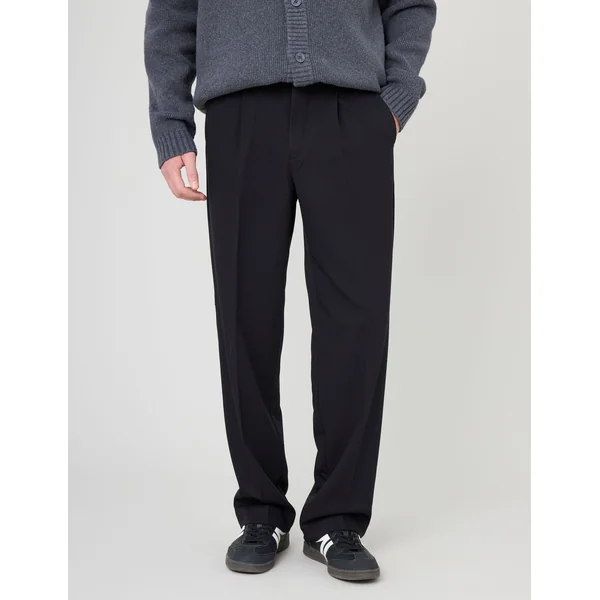 Pantalon de ville à pinces Noir