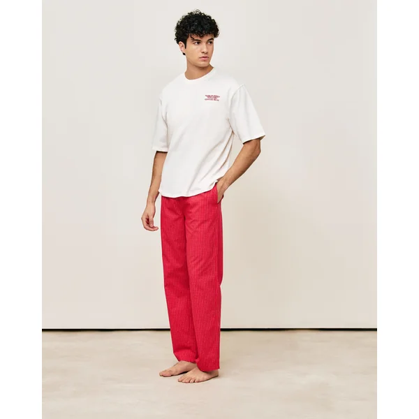 Pantalon en coton à carreaux