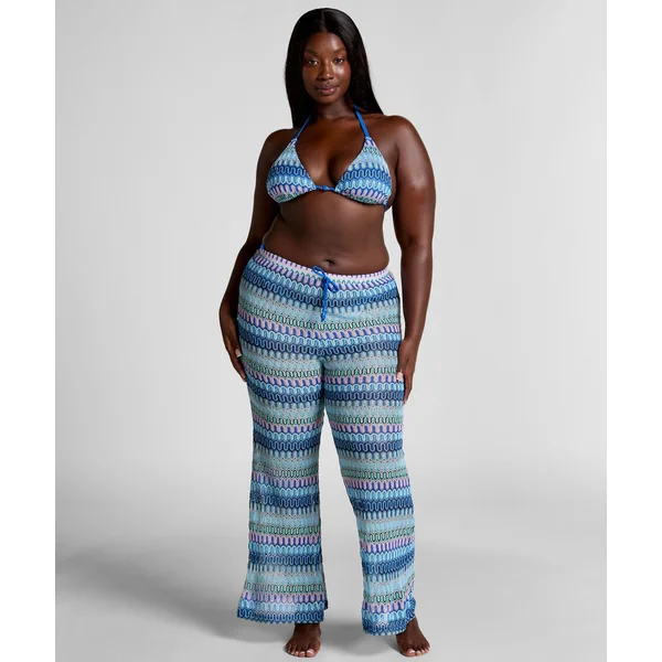 Pantalon en crochet Cali - Bleu