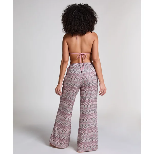 Pantalon en crochet Cali - Rose