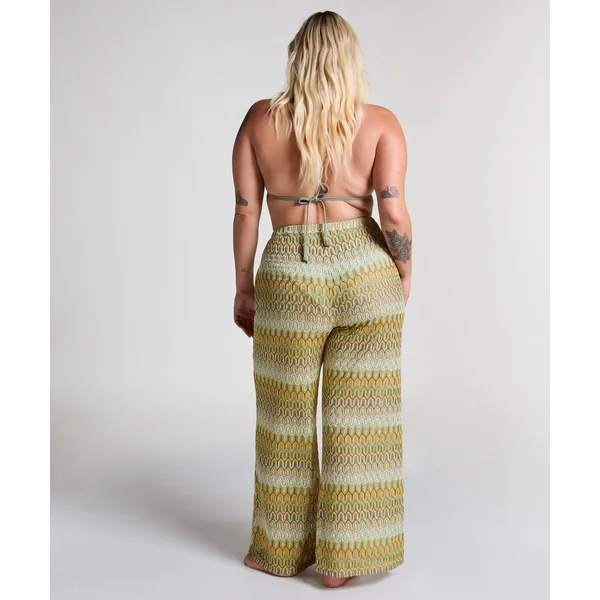 Pantalon en crochet Cali - Vert
