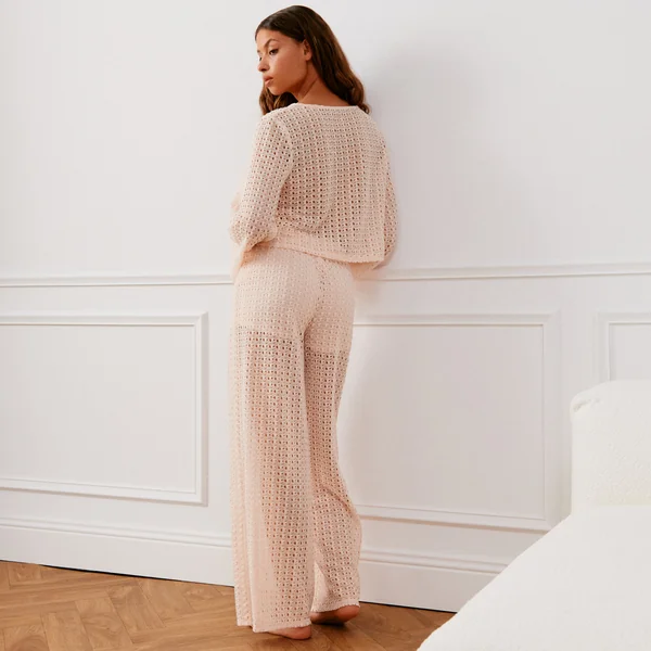 Pantalon en crochet