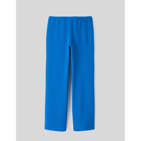 Pantalon en gaz de coton Bleu moyen