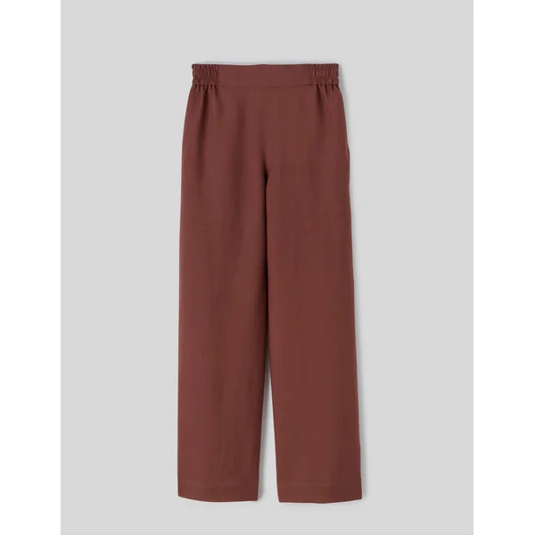 Pantalon en lin Marron