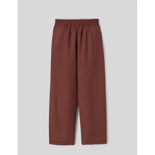 Pantalon en lin Marron