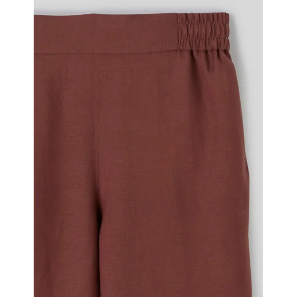 Pantalon en lin Marron