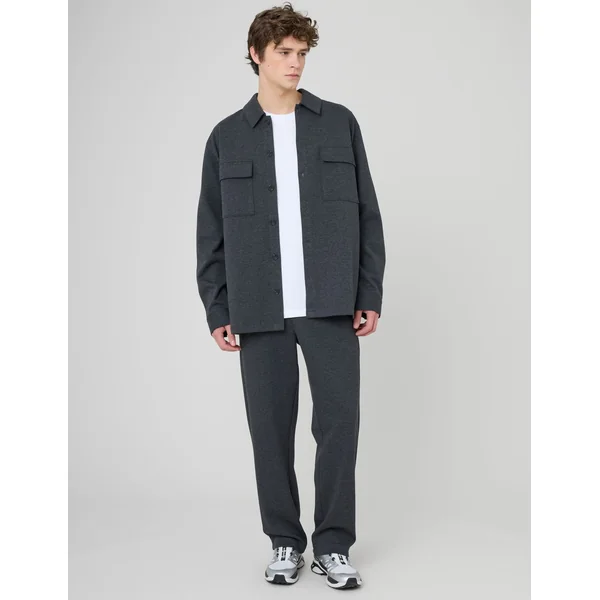 Pantalon en maille Noir