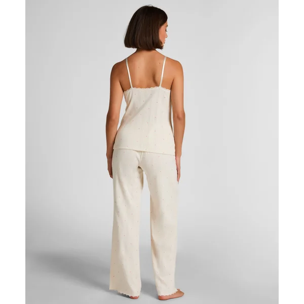 Pantalon en pointelle - Blanc