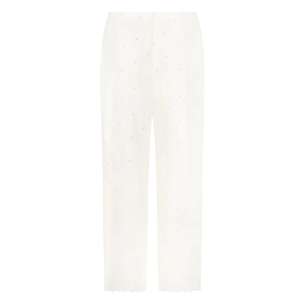 Pantalon en pointelle - Blanc