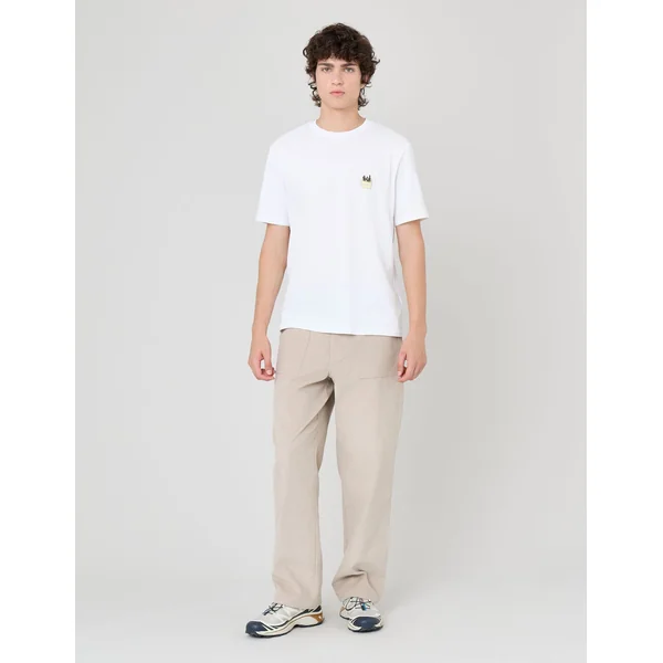 Pantalon en velours fantaisie Gris clair