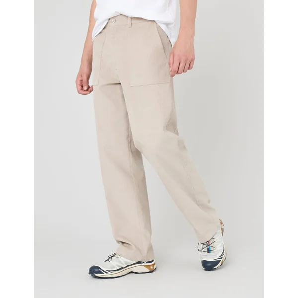 Pantalon en velours fantaisie Gris clair