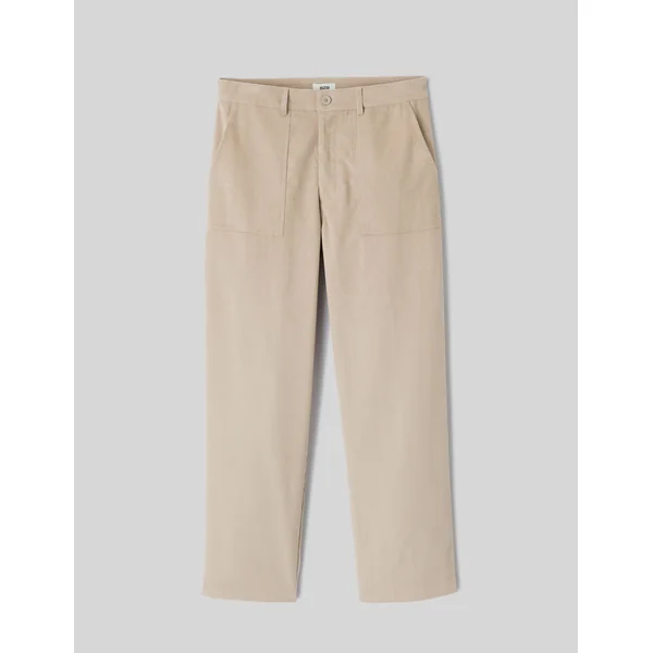 Pantalon en velours fantaisie Gris clair