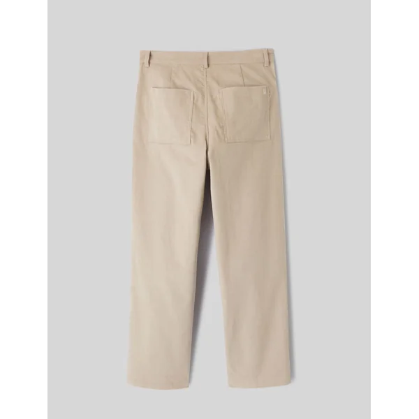 Pantalon en velours fantaisie Gris clair