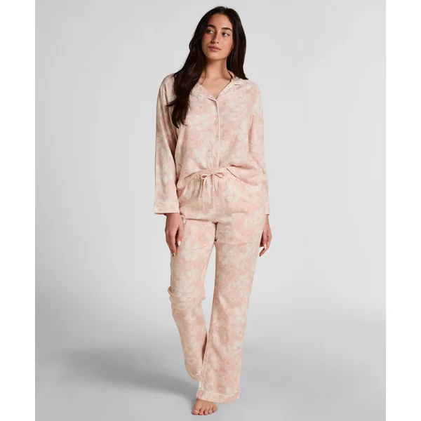 Pantalon Flower Linen - Rose