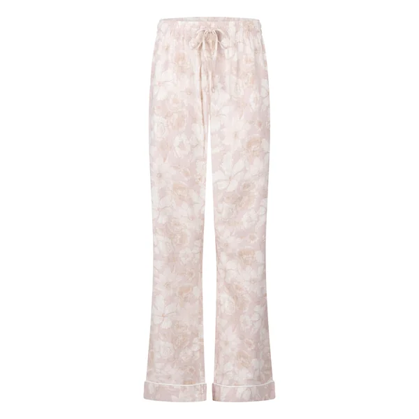 Pantalon Flower Linen - Rose