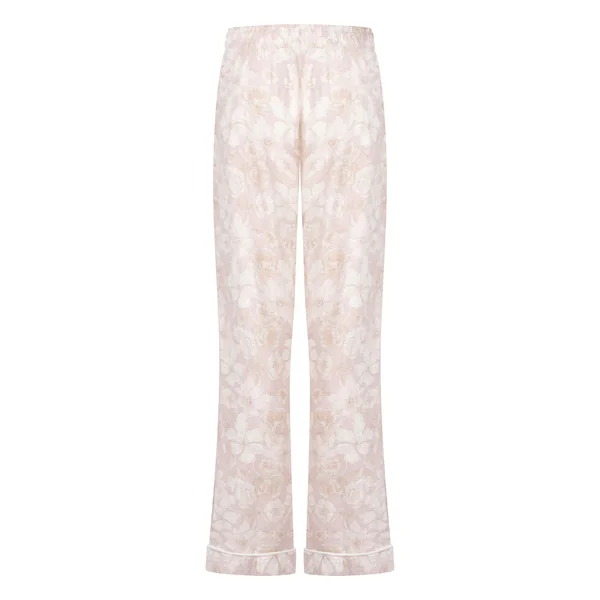 Pantalon Flower Linen - Rose