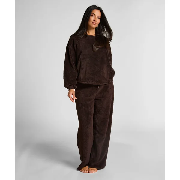 Pantalon Fluffy Fleece - Marron