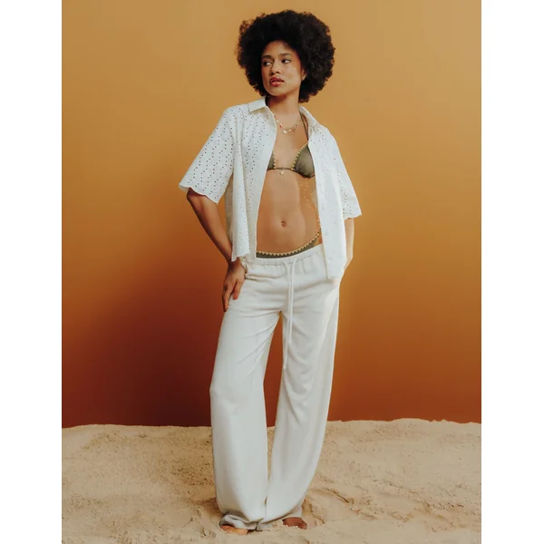 Pantalon fluide Rose pâle