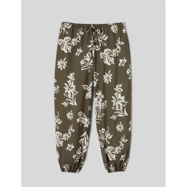 Pantalon fluide Vert kaki