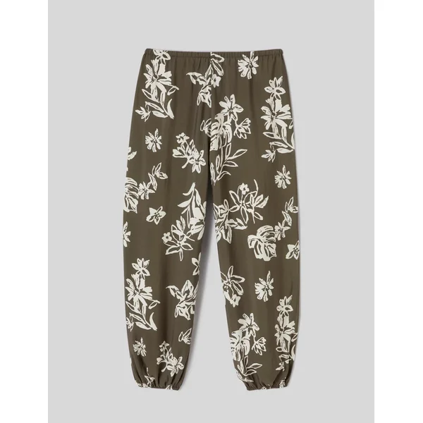 Pantalon fluide Vert kaki