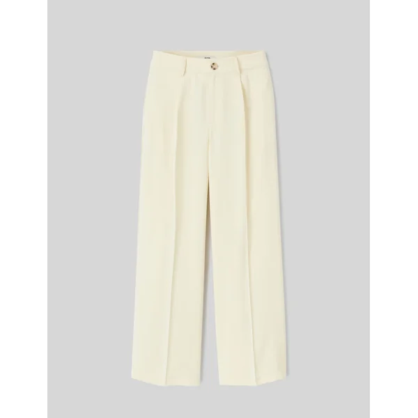 Pantalon fluide à pinces Jaune