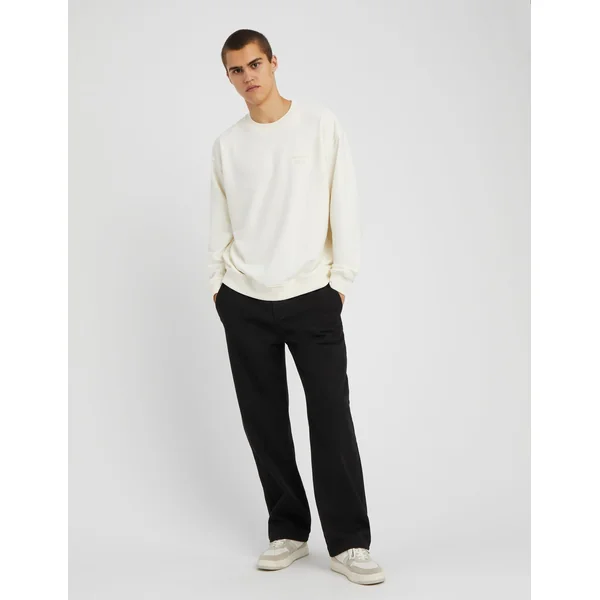 Pantalon jogger droit Noir