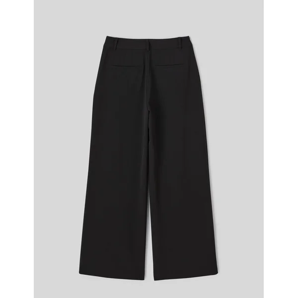 Pantalon large à pinces Noir