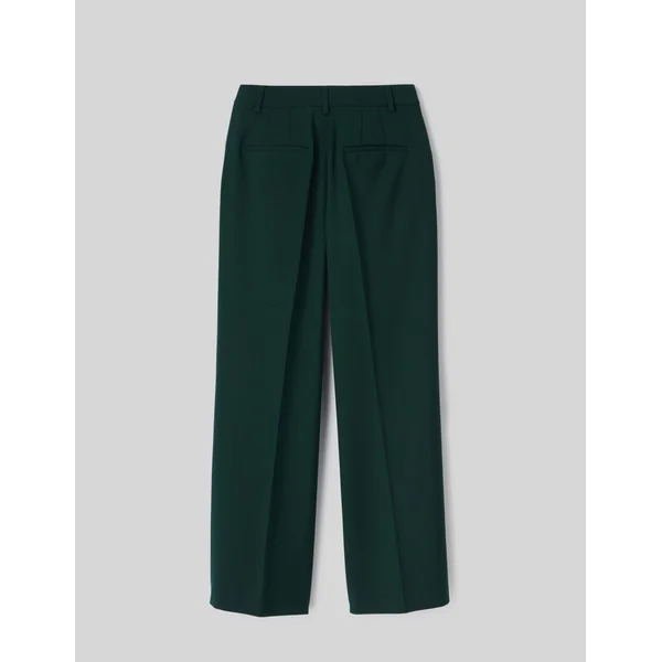 Pantalon large à pinces Vert sapin