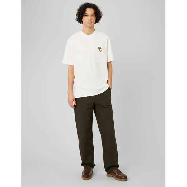 Pantalon loose canvas Kaki foncé