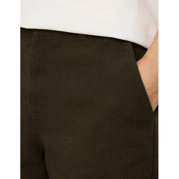 Pantalon loose canvas Kaki foncé