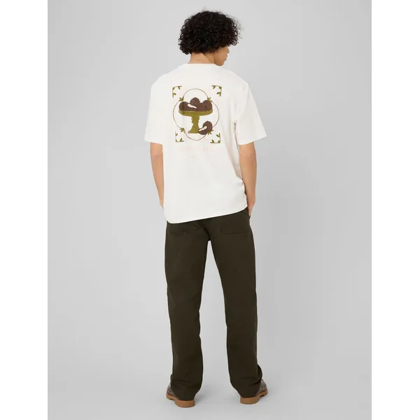 Pantalon loose canvas Kaki foncé
