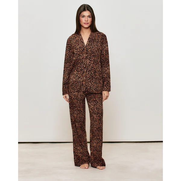 Pantalon motif léopard