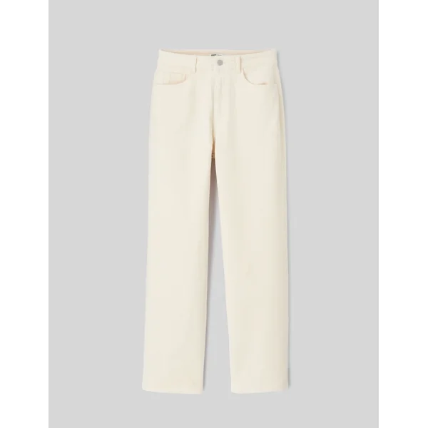 Pantalon straight velours Naturel