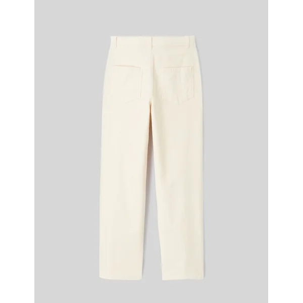 Pantalon straight velours Naturel