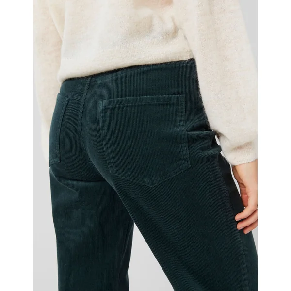 Pantalon straight velours Vert sapin