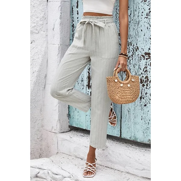 Pantalon Taille Haute Champêtre