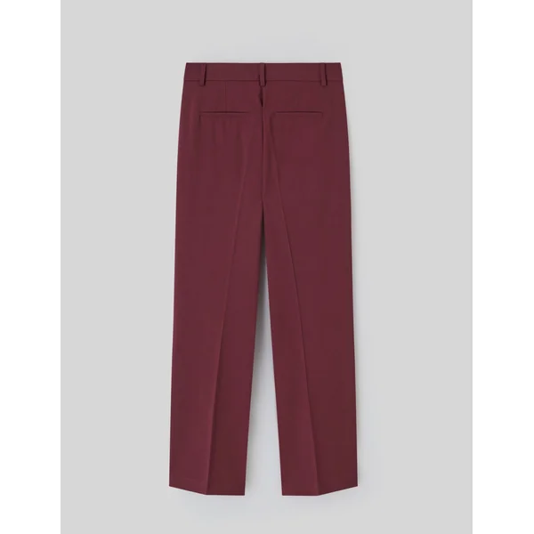 Pantalon tailleur droit Bordeaux