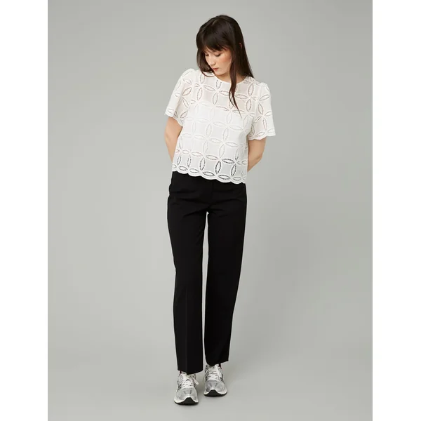 Pantalon tailleur droit Noir