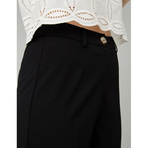 Pantalon tailleur droit Noir