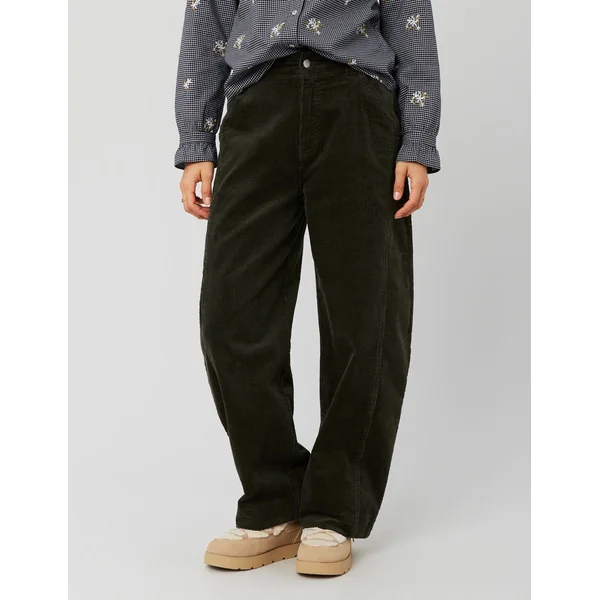 Pantalon velours balloon Kaki foncé