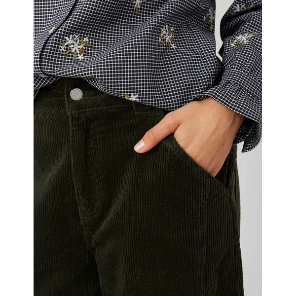 Pantalon velours balloon Kaki foncé