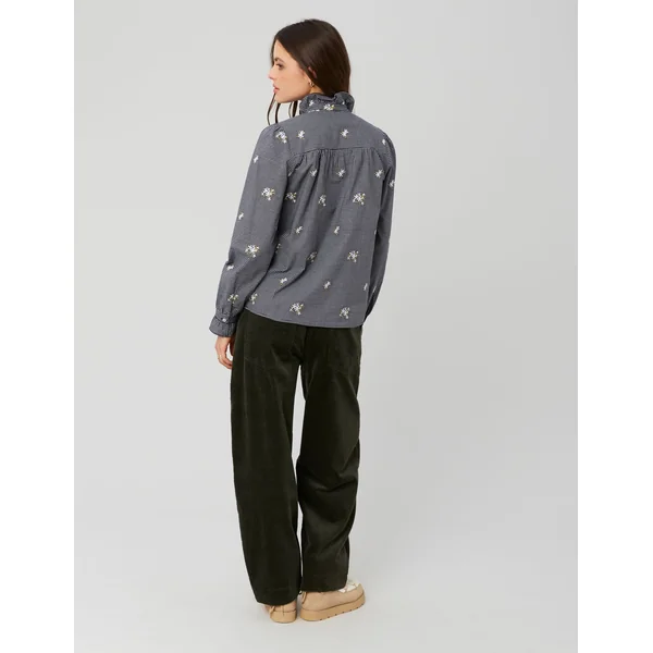 Pantalon velours balloon Kaki foncé