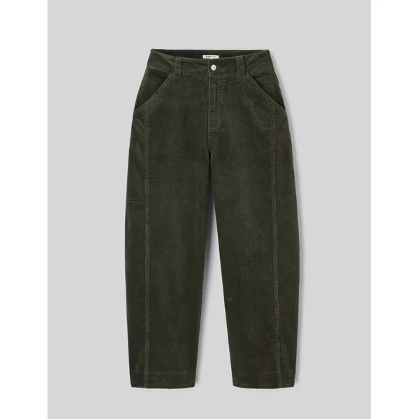 Pantalon velours balloon Kaki foncé