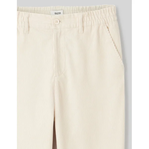Pantalon velours Blanc cassé