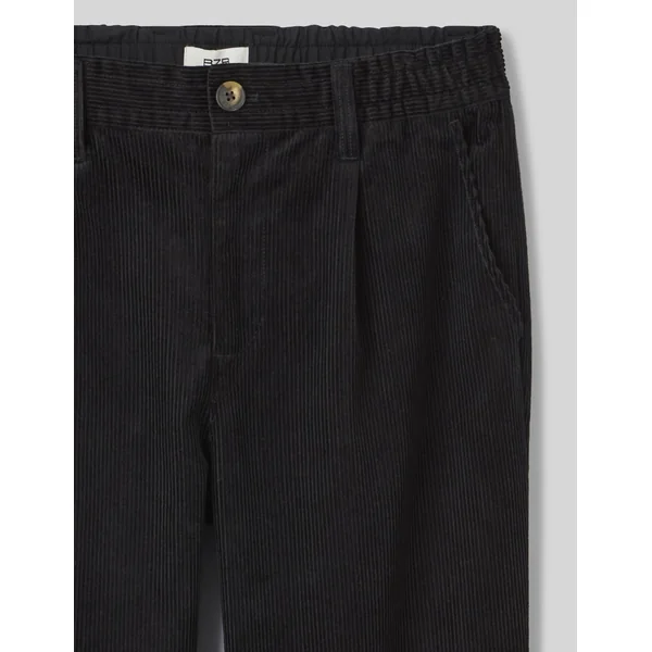 Pantalon velours à pince Noir