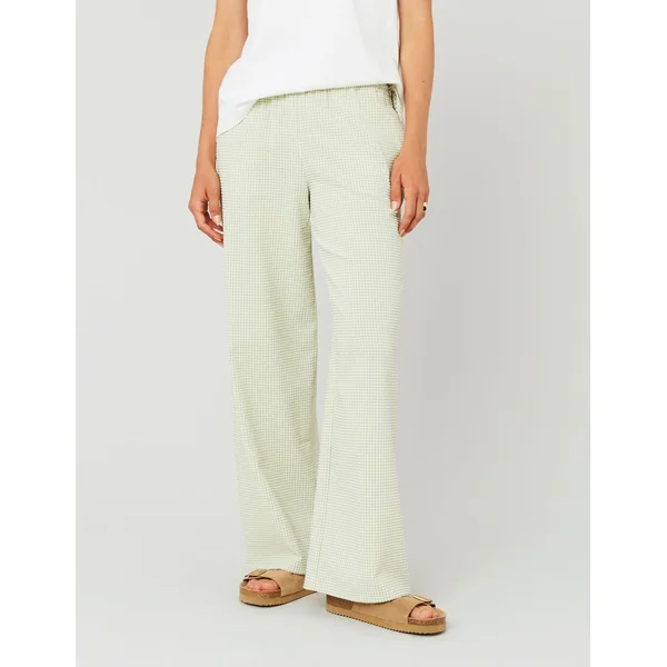 Pantalon vichy Vert clair