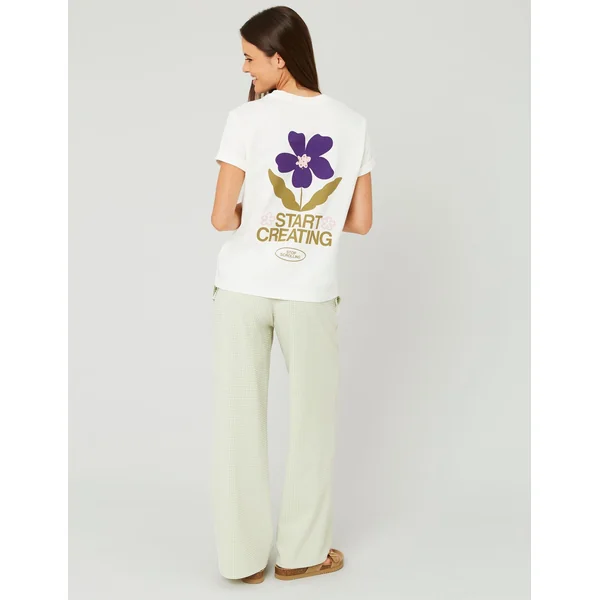 Pantalon vichy Vert clair