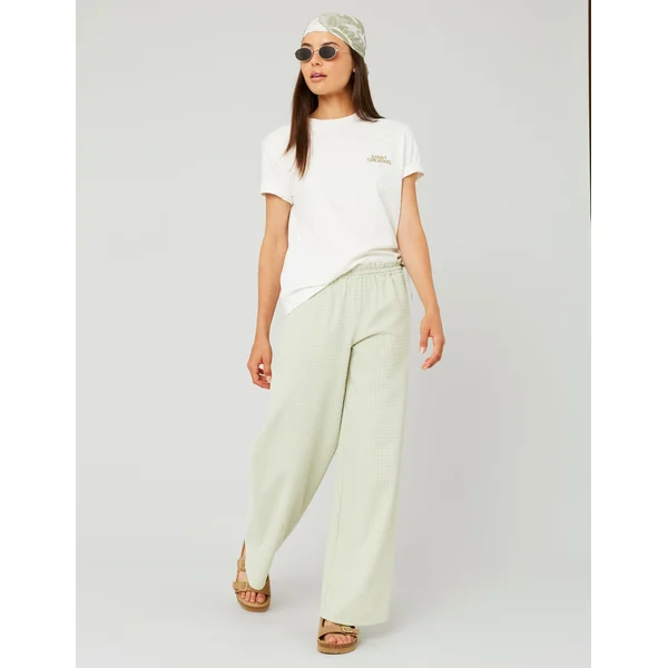 Pantalon vichy Vert clair