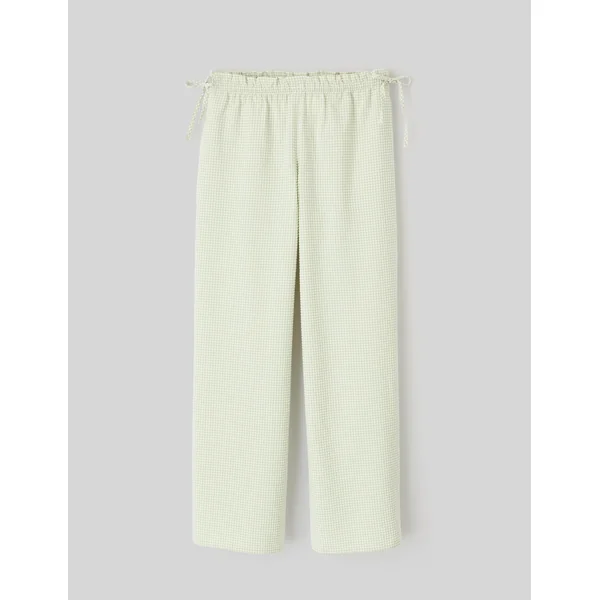 Pantalon vichy Vert clair