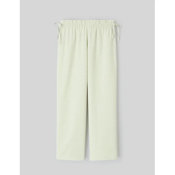 Pantalon vichy Vert clair